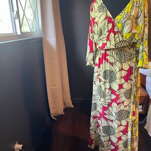 Farm x Anthropologie Floral Wrap Maxi Dress